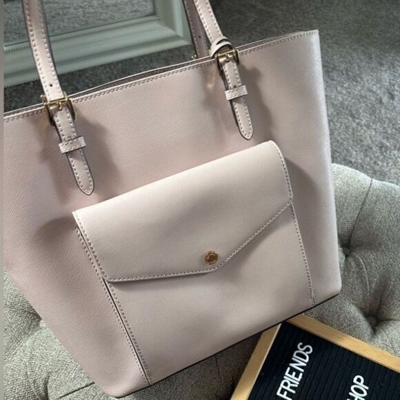 Michael Kors Jet Set Large Leather Pocket Tote - Picture 6 of 16